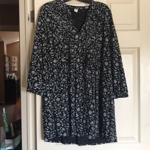 Black and White Floral Dress